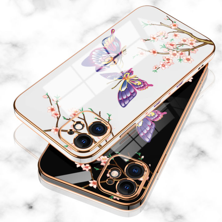 Hontinga%20for%20Huawei%20Nova%20Y70%20/%20Nova%20Y70%20Plus%20Back%20Cover%20With%20Lanyard%20Luxury%206D%20Plating%20Shiny%20Pretty%20butterfly%20Case%20Soft%20Silicone%20Square%20Mobile%20Cover%20-%20Image%209