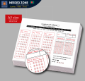 MCQ sheet/ OMR Sheet for HSC/SSC Examinee, (1 to 30 slots) A5 size , Specially made for school and college exam preparations.