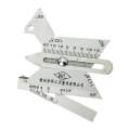 Professional Welding Seam Gauge, Gaps Inspection Ruler Bead Gage Welded Surfaces Joints. 
