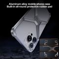 Frameless X-shaped Metal Phone Case For iPhone 15 Pro Max/iPhone 13 Pro Max / 14 Pro Max/iPhone 15 Pro/iPhone 15/iPhone 13 / 14/iPhone 13 Pro / 14 Pro. 