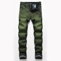 Jeans Denim Men 2022 New Green Stretch Plus Size Casual Straight Fashion Classic High Quality Pants.