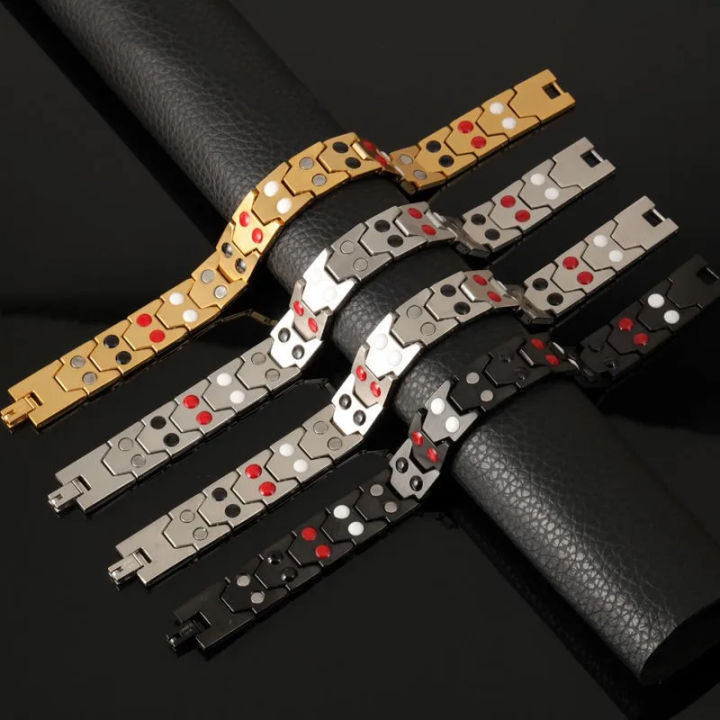 Magnetic%20Titanium%20Bracelet,%20Fashionable%20Jewelry%20Bio%20Energy%20Bangle%20Men'S%20Healthcare%20Bracelet%20-%20Add%20A%20Touch%20Of%20Health%20And%20Style%20-%20Image%202