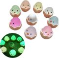 06 pcs Luminous Cute Eggshell /Cartoon Chicken Night glow Egg/ chick White Resin Car Decoration Accessories Car Ornaments Children Surprise Gift Glow at night. 