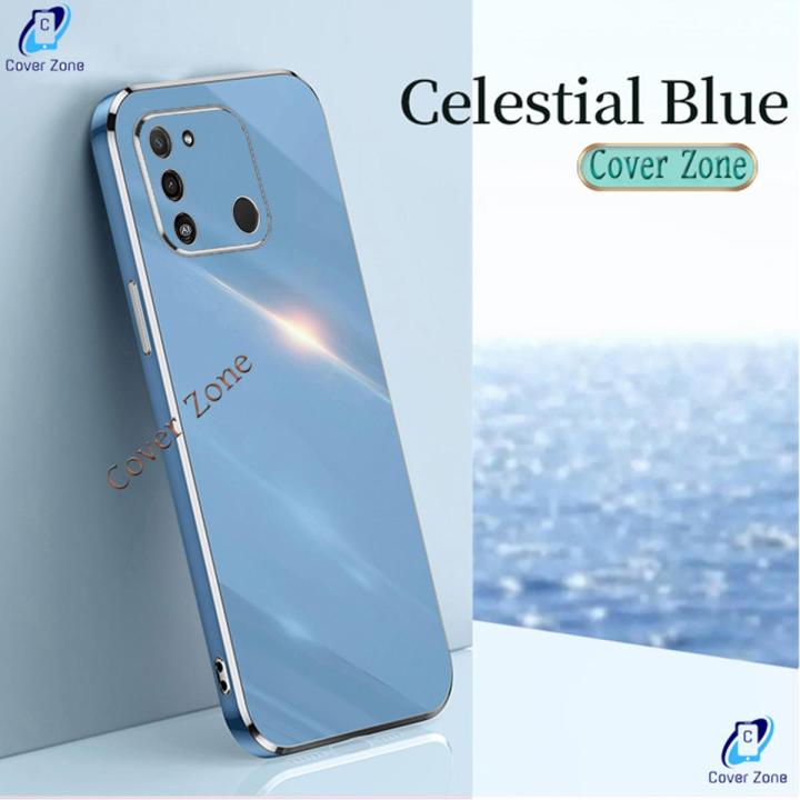 For Tecno Spark 8C Luxury 6D Plating Soft Casing Silicone Square Frame Phone Case For Tecno Spark 8C Back Cover (Back Case Cover For Smartphone)