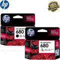 HP 680 Ink Adventage Cartridge-Complex Set (Black and Color) - Printer 1115, 1118, 2135, 2138, 3635, 3636, 3638, 4675, 4678 (Full Set). 