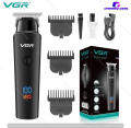 VGR V-937 Cord and Cordless Multifunction Trimmer and Hair Clipper with Metal Body Type C Fast Charing and Digital display. 
