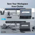 Baseus USB C Hub to DP 4K@60Hz HDMI DisplayPort 11-IN-1 Docking Station Triple Display RJ45 PD 100W For Window Mac USB 3.1 HUB. 
