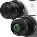 Smart Fingerprint Door Lock Smart Door Knob with App Smart Lock for Bedroom Door, Keyless Entry Digital knob Lock for Home Office Hotel Biometric Lock.