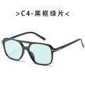 Fashion Rectangle sunglasses women men brand design Tom Ford Candy-colors oversized Flat top sun glassses Double Bridge Eyewear. 