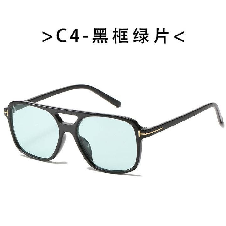 Fashion%20Rectangle%20sunglasses%20women%20men%20brand%20design%20Tom%20Ford%20Candy-colors%20oversized%20Flat%20top%20sun%20glassses%20Double%20Bridge%20Eyewear%20-%20Image%207