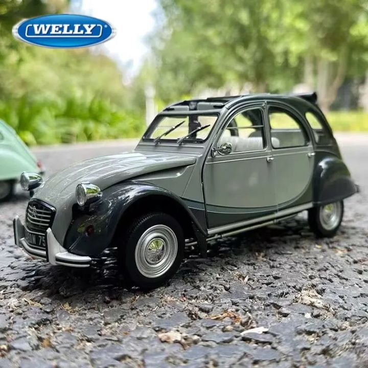 WELLY 1:24 Citroen 2CV 6 Charleston Classic Die-Cast