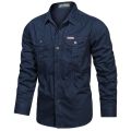New Men's Casual Shirt 5XL Male Overshirt 2023 Military Cotton Long Sleeve Shirts Men Brand Clothing High Quality Blouse.
