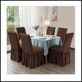 Turkey 6 Piece Elastic Stretch Chair Cover Seat Covers Spandex Washable Banquet Wedding Party coffe colour.