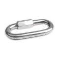 FG Stainless Steel Oval Quick Links D-Lock Carabiner Safety Snap Hook Climbing Buckle Climbing Gear Carabiner Quick Links M3.5/M4/M5/M6/M7/M8.