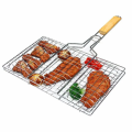 Stainless Steel Portable Bbq Net Holder Clip- Enjoy Convenient Grilling Anywhere With This Durable And Easy-To-Use Clip. 