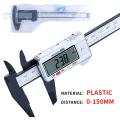 Digital Vernier Calipers measure 150mm 6inch LCD Electronic Carbon Fiber Gauge height measuring instruments micrometer Tool-SLKCT 150mm W.
