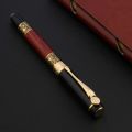 High Quality 530 Golden Carving Mahogany Luxury Business School Student Office Supplies Fountain Pen New Ink Pen Luhuai CVC. 