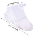 100Pcs Disposable PE Empty Gloves Foot Covers Transparent Shoes Cover Paraffin Bath Exfoliating Foot & Hand Mask Therapy Bags Serum Free Empty Foot Covers Huiye.