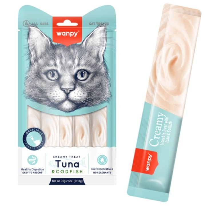 Wanpy%20Creamy%20Lickable%20Cat%20Treat%20Tuna%20Chicken%20Salmon%20Crab%20Shrimp%205X14g%20pack%20Different%20Flavours%20-%20Image%206