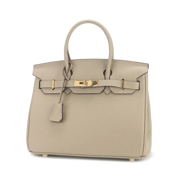 New%20Large%20Capacity%20Lychee%20Pattern%20Kelly%20Birkin%20Bag%20Cattlehide%20Leather%20Surface%20Fashion%20All-Match%20Trendy%20One-Shoulder%20Handbag%20-%20Image%205