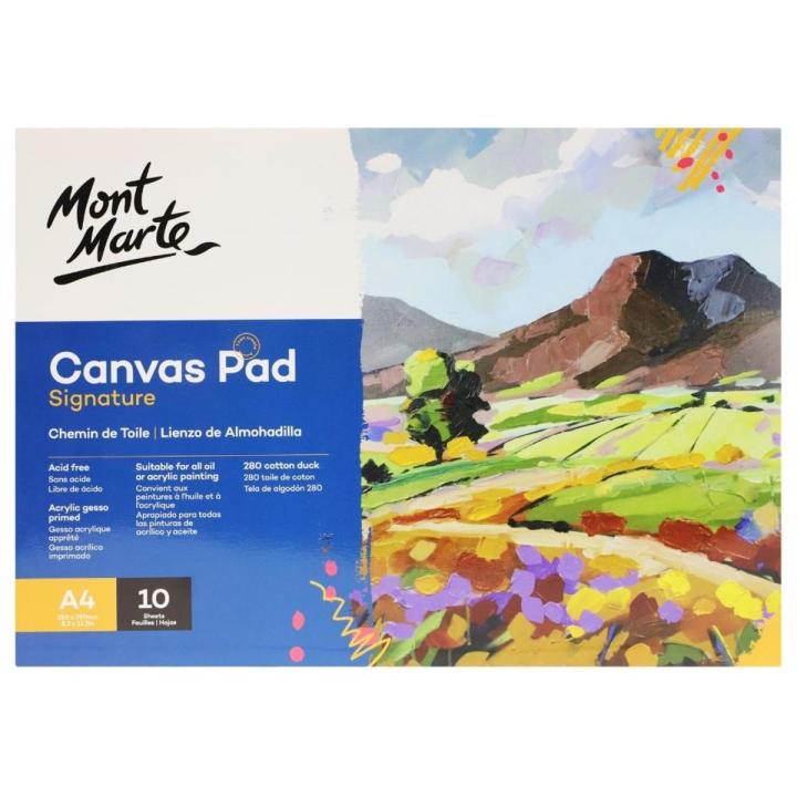 Mont Marte Canvas Pad 10 Sheets A4 Size