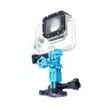 NEW- Action Camera Universal Aluminum Alloy Three-way Adjustment Arm 360 Degree Adapter. 