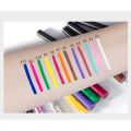 Handaiyan 12 Colors Matte Liquid Eyeliner Set Waterproof Long Lasting Matte Colored Eye Liner Cosmetic Quick Dry.