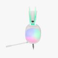 MARVO HG8959 WHITE TRANSPARENT RGB LIGHTWEIGHT WIRED GAMING HEADSET. 