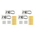 SRIWEN 4 Set M6 Ceiling Wall Mount Hanging Hardware Fitting Set U-Shaped Hooks for Yoga Hammock Swings Marine Yacht Accessories. 