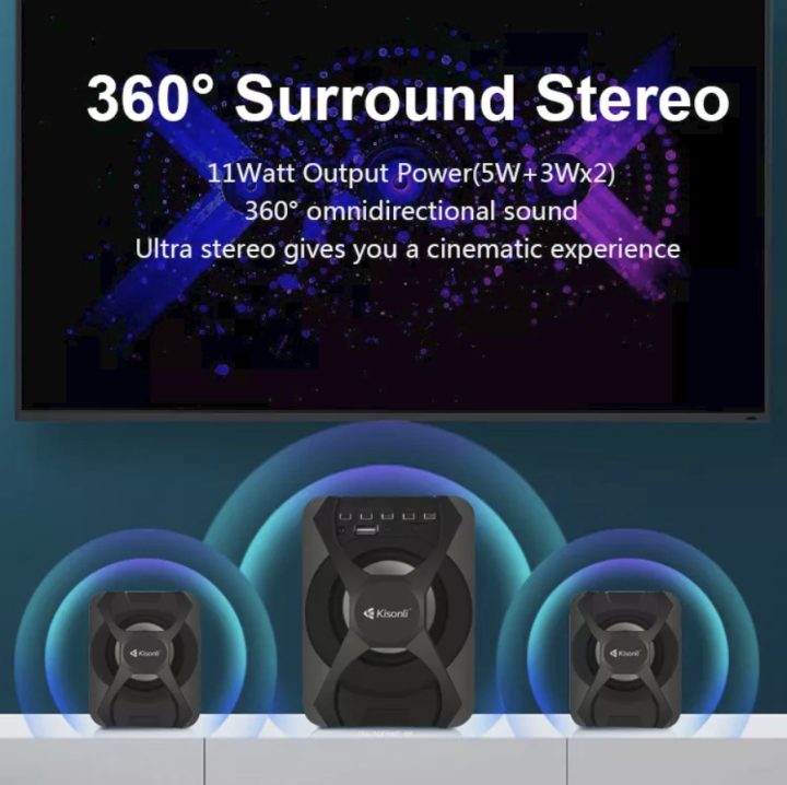 Kisonli%20U2500BT%20USB%20Bluetooth%202.1%20Speaker%20with%20FM%20TF%20AUX%20Remote%20Control%20Black%205W%20-%20Image%207