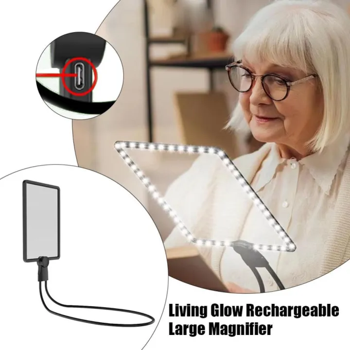 Multifunctional%20Hands%20Free%20Book%20Reading%20Magnifier%20Flexible%20Rechargeable%20Large%20Page%20Magnifier%20with%20Ultra-Bright%20LEDs%20for%20Seniors%20Sewing%20Cross%20Stitch%20Full%20Book%20Page%20Magnifier%20-%20Image%208