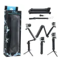 SHOOT 3 Way Waterproof Monopod Selfie Grip Tripod Mount For Gopro Hero 5 4 Session SJ4000 Xiaomi Yi 4K Sports Camera Accessories. 