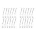 FORIDE 24 Pcs Plastic Pool Joint Pins & 24 Pcs Rubber Seals for Intex Above Ground Round Frame Pool Parts 28270-28273(2.36In). 
