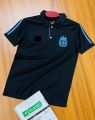 Flaunt The Argentina Football Jersey, Short Sleeve Collar Football Jersey - Showcase Your Football Fandom.
