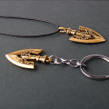 Jojos Bizarre Adventure Necklace Kujo Jotaro Arrow Metal Pendant Chain NOVO. 