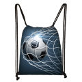 Cool Footbally / Soccerly Print Drawstring Bag Men Fashion Storage Bag Teenager Boy Casual Backpack Travel Bags Bookbag Gift.