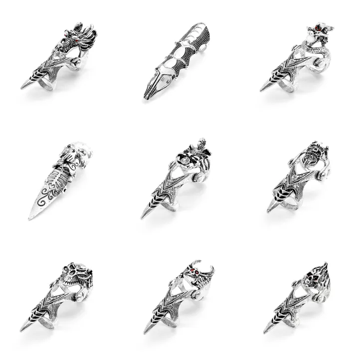 PantiesPantiesGothic%20Punk%20Armor%20Rings%20Dragon%20Skull%20Metal%20Full%20Finger%20Joint%20Claw%20Rock%20Ring%20Halloween%20Unisex%20Adjustable%20Vintage%20Ring%20-%20Image%202