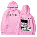 Initial D Anime AE86 Hoodie Initial D Double Sided Hooded Unisex R34 Skyline GTR JDM Casual Loose Pullovers Clothes Sweatshirts.