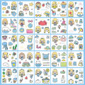 Momo's Diary Stationery Decoration Soft Cute Pattern Hand Account Sticker Set 100 Sheets.
