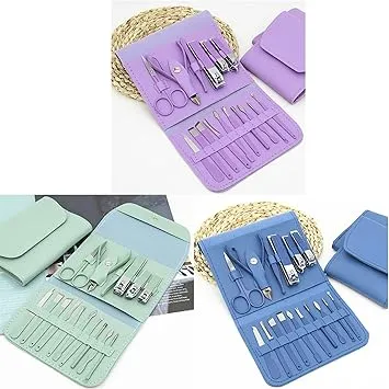 16%20Pcs%20Manicure%20Pedicure%20Set,%20Professional%20Nail%20Clipper%20Kit%20Stainless%20Steel%20Nail%20Scissors%20Grooming%20Kit%20with%20PU%20leather%20case,%20Cuticle%20Remover%20Tools%20-%20Image%204