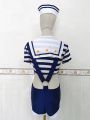 Halloween Carnival Party Navy Sailor Costume Stage Performance Sea Soldier Cosplay Dress.