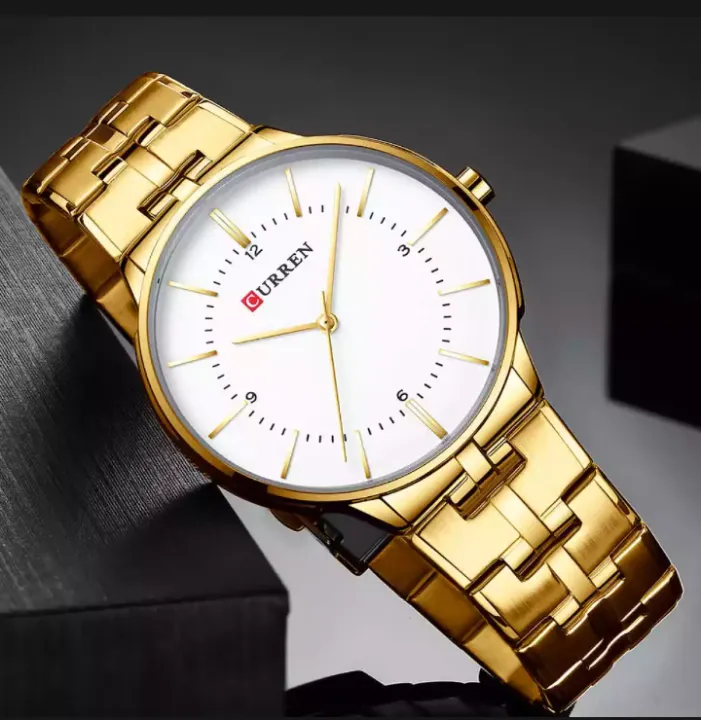 CURREN%208321%20Golden%20Stainless%20Steel%20Analog%20Watch%20For%20Men%20-%20White%20&%20Golden%20-%20Image%204