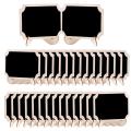30Pcs Mini Chalkboard Sign Food Labels for Party Buffet, Wooden. 