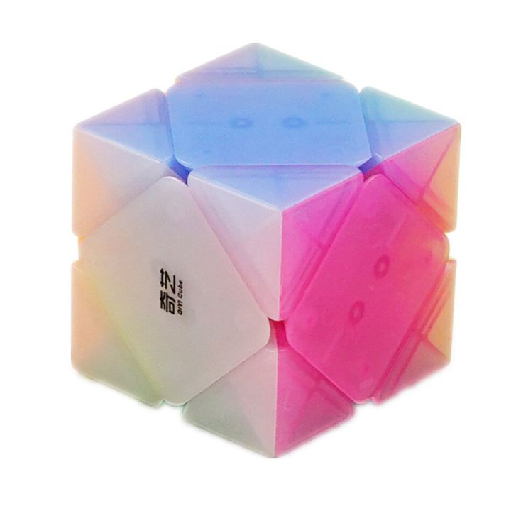 【The road to happiness Store】Qiyi QiCheng A Speed Magic Cube Skewed Speed Cube Bricks Block Teaser Gift for Children Gift Toy