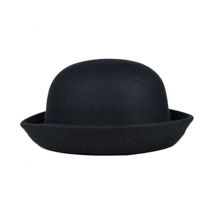 Black%20Synthetic%20Dhoom%203%20Bowler%20Felt%20Round%20Hat%20For%20Men%20-%20Image%209