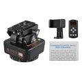 ZIFON YT-1000 2.4G Wireless Control Automatic Tripod Head 360 Degree Rotatable Motorized Panoramic Head-black. 