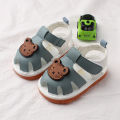 Summer New Whistle Boys' Sandals 0-1-2 Year Old Cow Muscle Sole Children's Calling Female Baby Shoes 2792. 