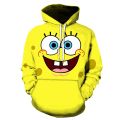 Funny Yellow Boys Hoodies Men Sponge Family Print 3D Hoodie Sweatshirt Men Anime Cartoon Pullover Unisex Hooded Cut Couples coat. 