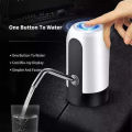 Water Bottle Pump Dispenser USB Charging Drinking Water Pump for 19 Litter Bpttle Automatic Water Bottle Switch Dispenser for Kitchen Office Living Room.
