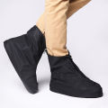 1 pair Black Shoe Rain Cover for Men Women Kids Students official High Quality Sandal Sneaker Raincoat waterproof.